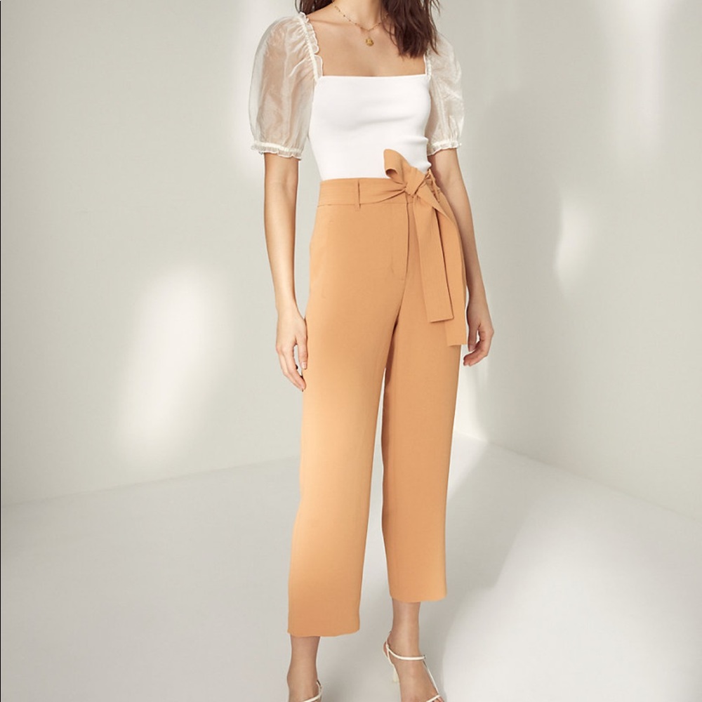Wilfred Tie Front Cropped Pants